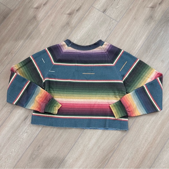 AVIATOR NATION serape bolt sweatshirt rainbow cropped XS - Picture 4 of 6